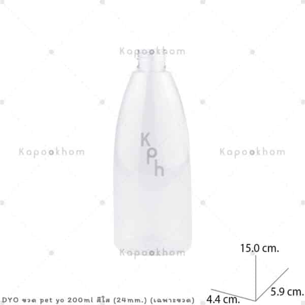 ขวดPETYO200ml(คอ24mm.)ใส